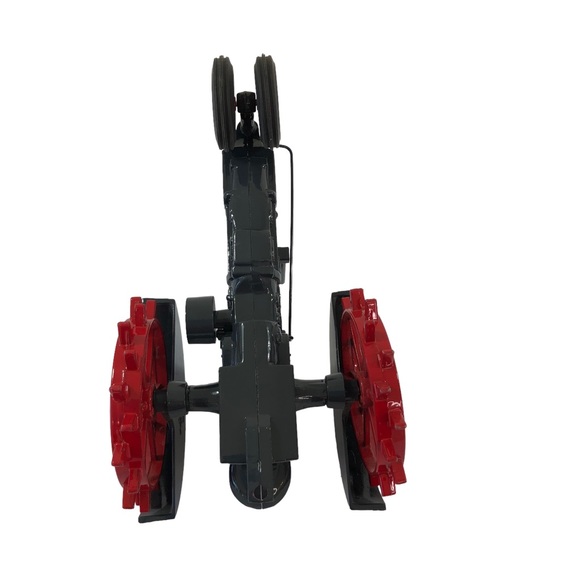 Vintage 1987 Case Black Narrow Front Red Steel Wheel Die Cast Tractor Scale 1/16 - Picture 6 of 11